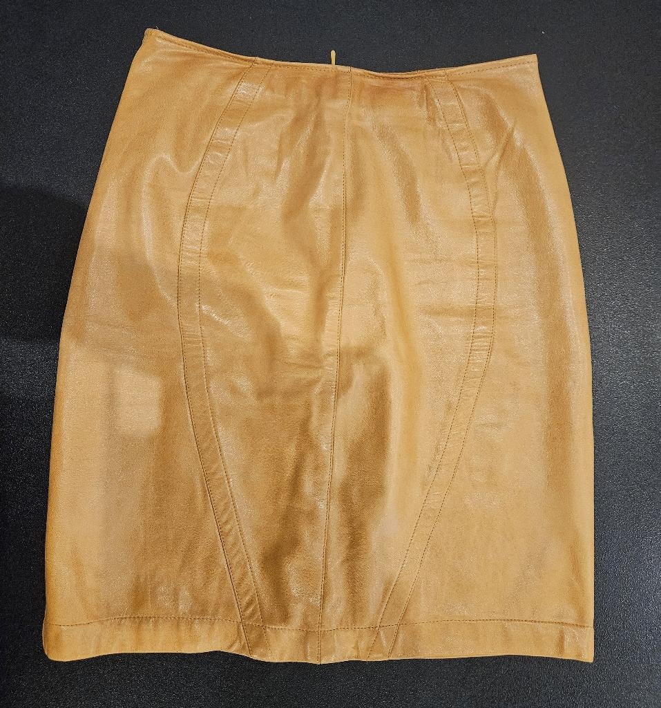 Leren rok mt S, Kleding | Dames, Rokken, Overige kleuren, Ophalen of Verzenden, Zo goed als nieuw, Maat 36 (S)