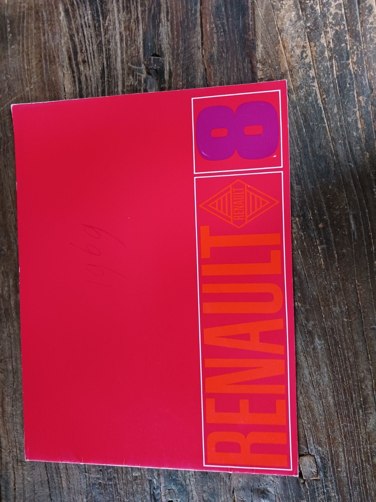 Renault 8 folder 1969, Ophalen of Verzenden, Gelezen, Renault