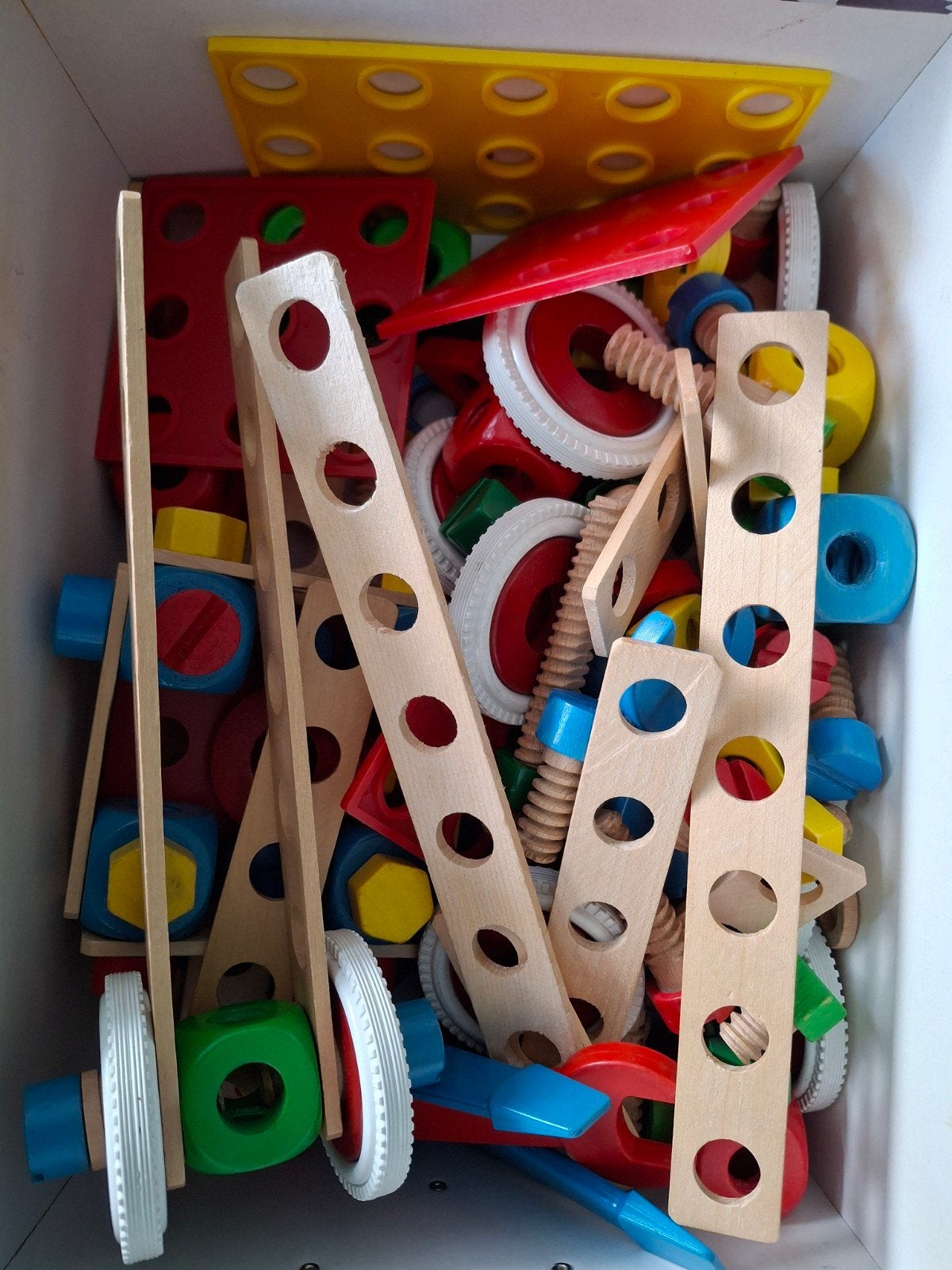 Houten bouw speelgoed, Kinderen en Baby's, Speelgoed | Houten speelgoed, Ophalen, Zo goed als nieuw