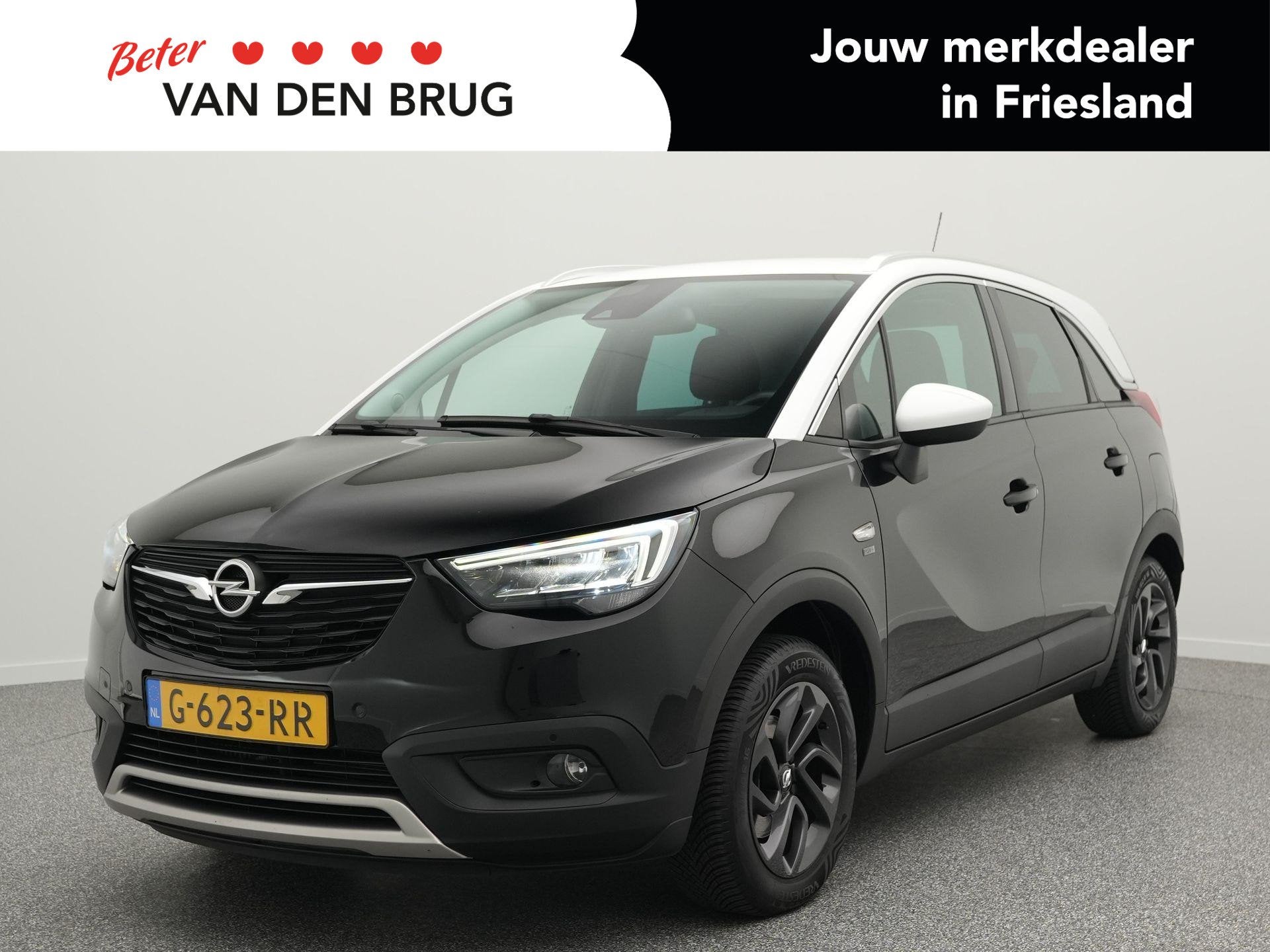 Opel Crossland X 120 Jaar Edition 1.2 Turbo 130pk AUTOMAAT |, Auto's, Opel, Gebruikt, 1199 cc, Automatische klimaatregeling, Zwart
