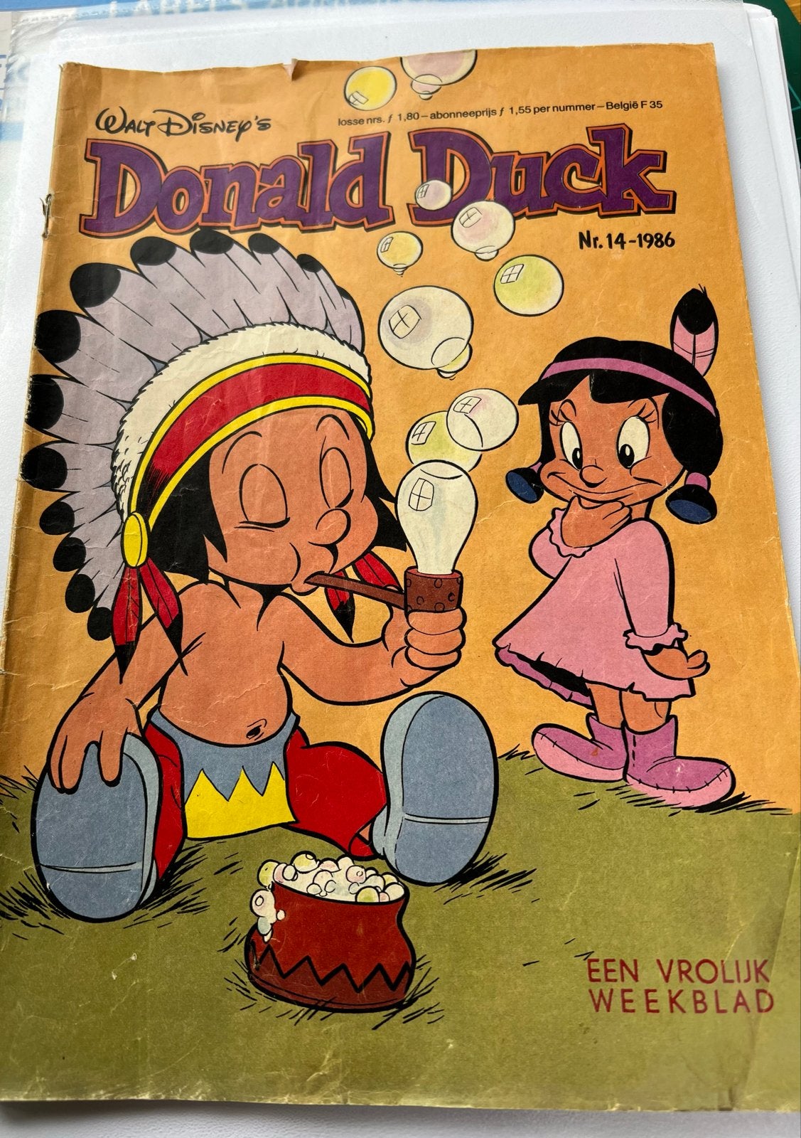 Donald Duck Nr. 14-1986 - Een Vrolijk Weekblad, Boeken, Eén stripboek, Ophalen of Verzenden, Gelezen