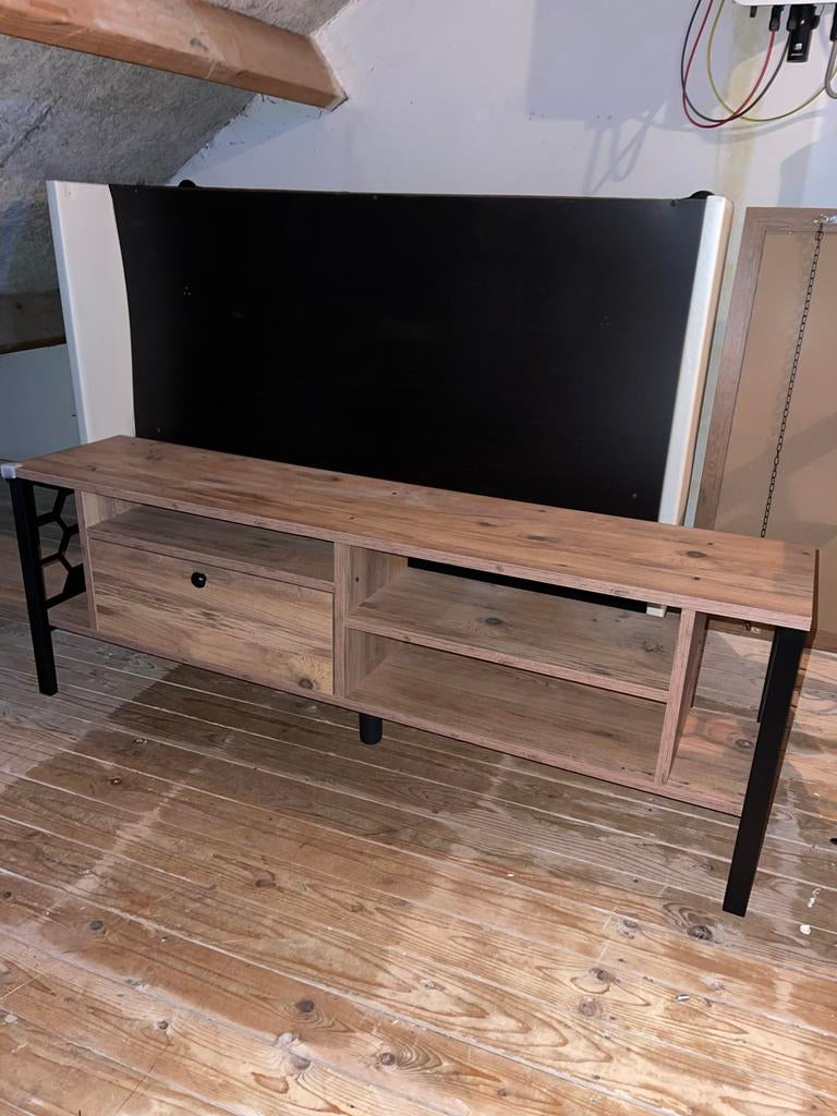 Meubella TV Meubel, Ophalen, 100 tot 150 cm, Zo goed als nieuw, Minder dan 100 cm