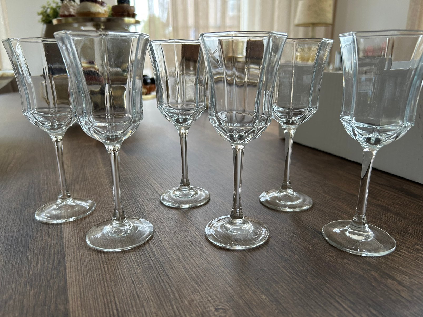 6 vintage Luminarc Octime wijnglazen, Ophalen of Verzenden
