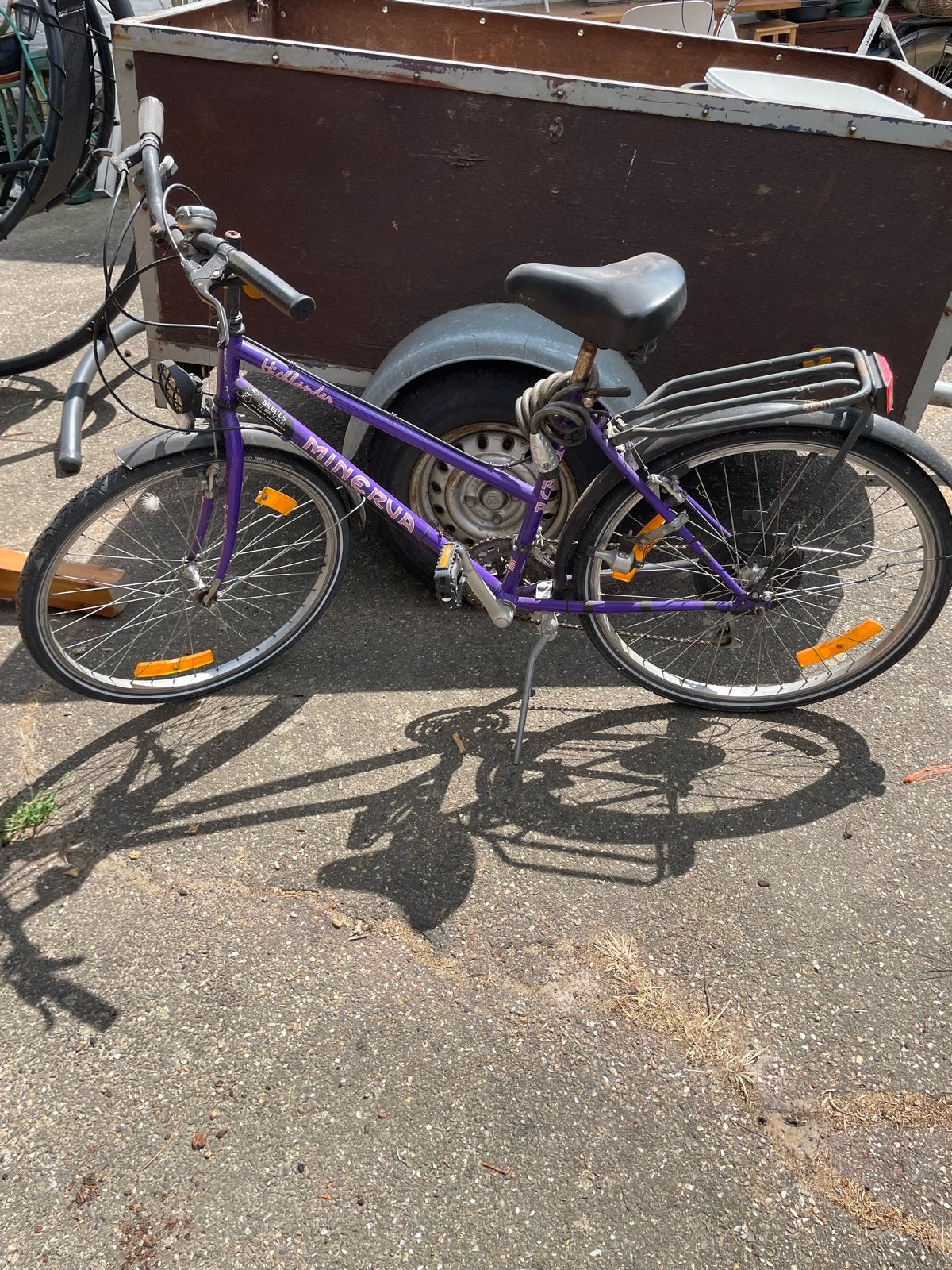Minerva damesfiets paars - Gebruikt, Gebruikt, Velgrem, Versnellingen, 50 tot 53 cm