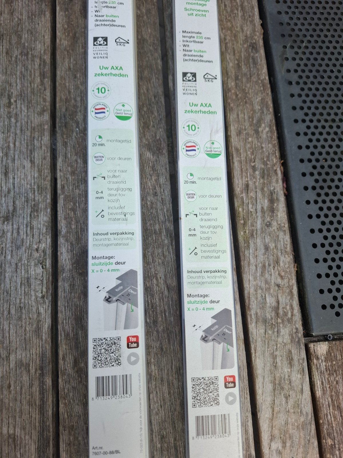Axa anti-inbraak profielen - Deurbeveiliging wit, Ophalen, Nieuw, Detector, Sensor of Melder