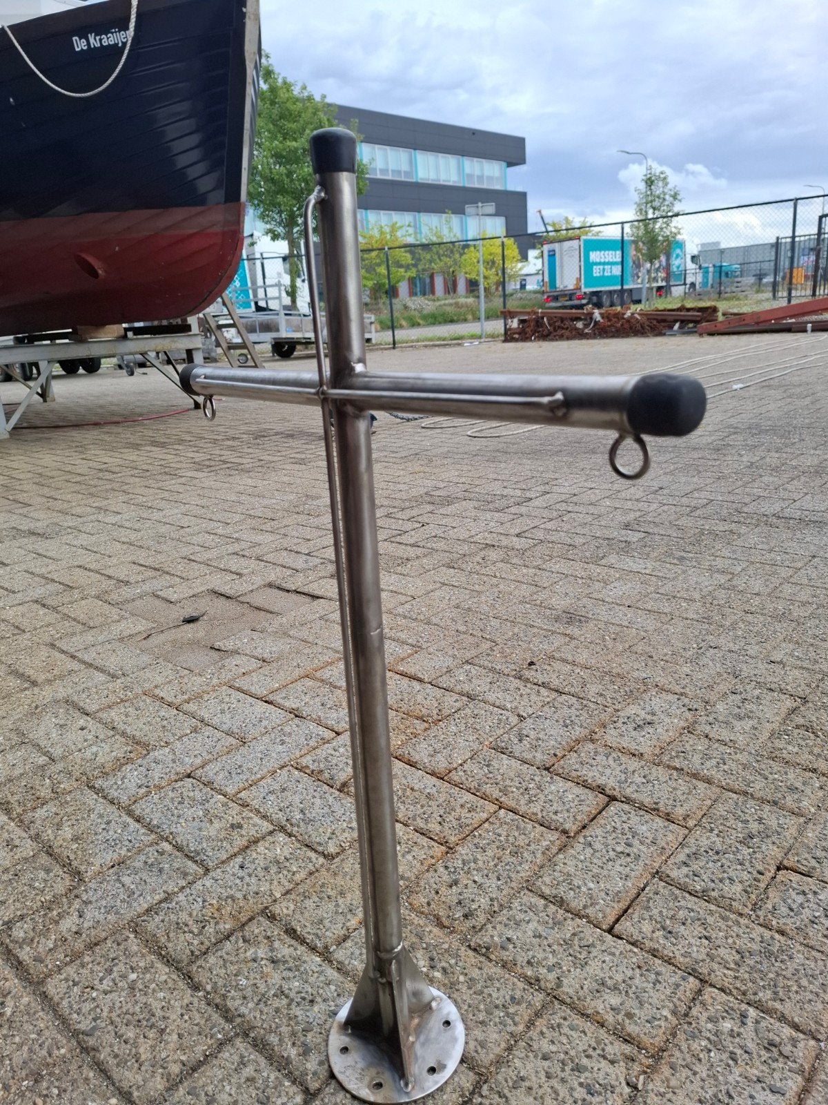 rvs boot mast, Ophalen, Gebruikt, Dekbeslag, Zeilboot of Motorboot