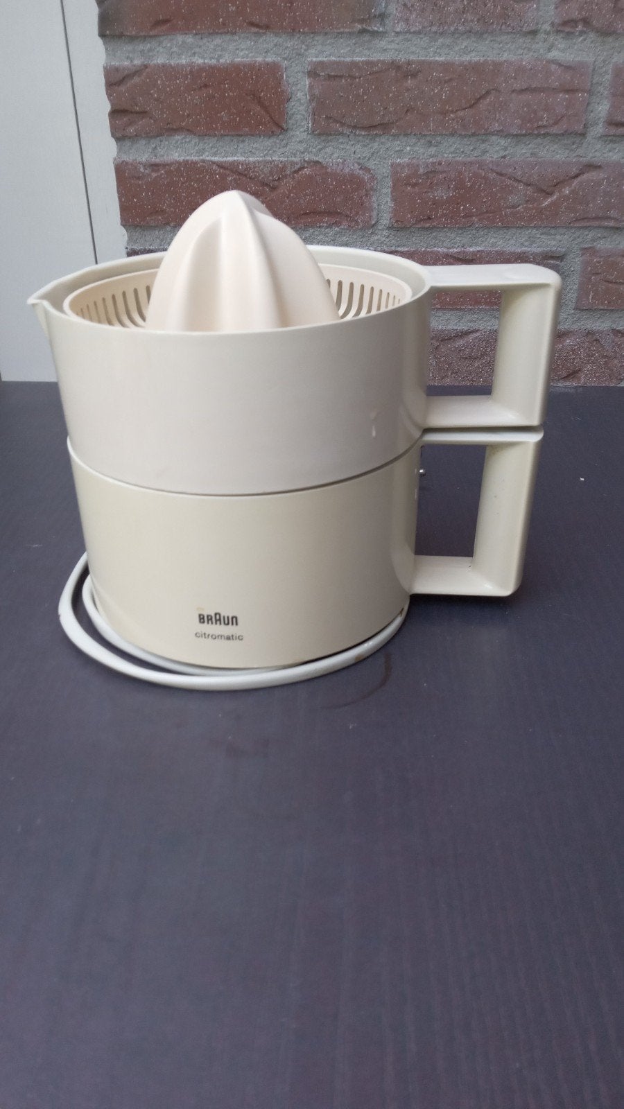 Vintage Braun Citromatic elektrische citruspers, Witgoed en Apparatuur, Juicers, Ophalen of Verzenden, Gebruikt, Citruspers