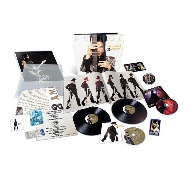 Cd+BRDvd+Vinyl 2LP+Bk BoxSet Prince Welcome 2 America NIEUW, Boxset, Pop, Nieuw in verpakking, Inclusief DVD