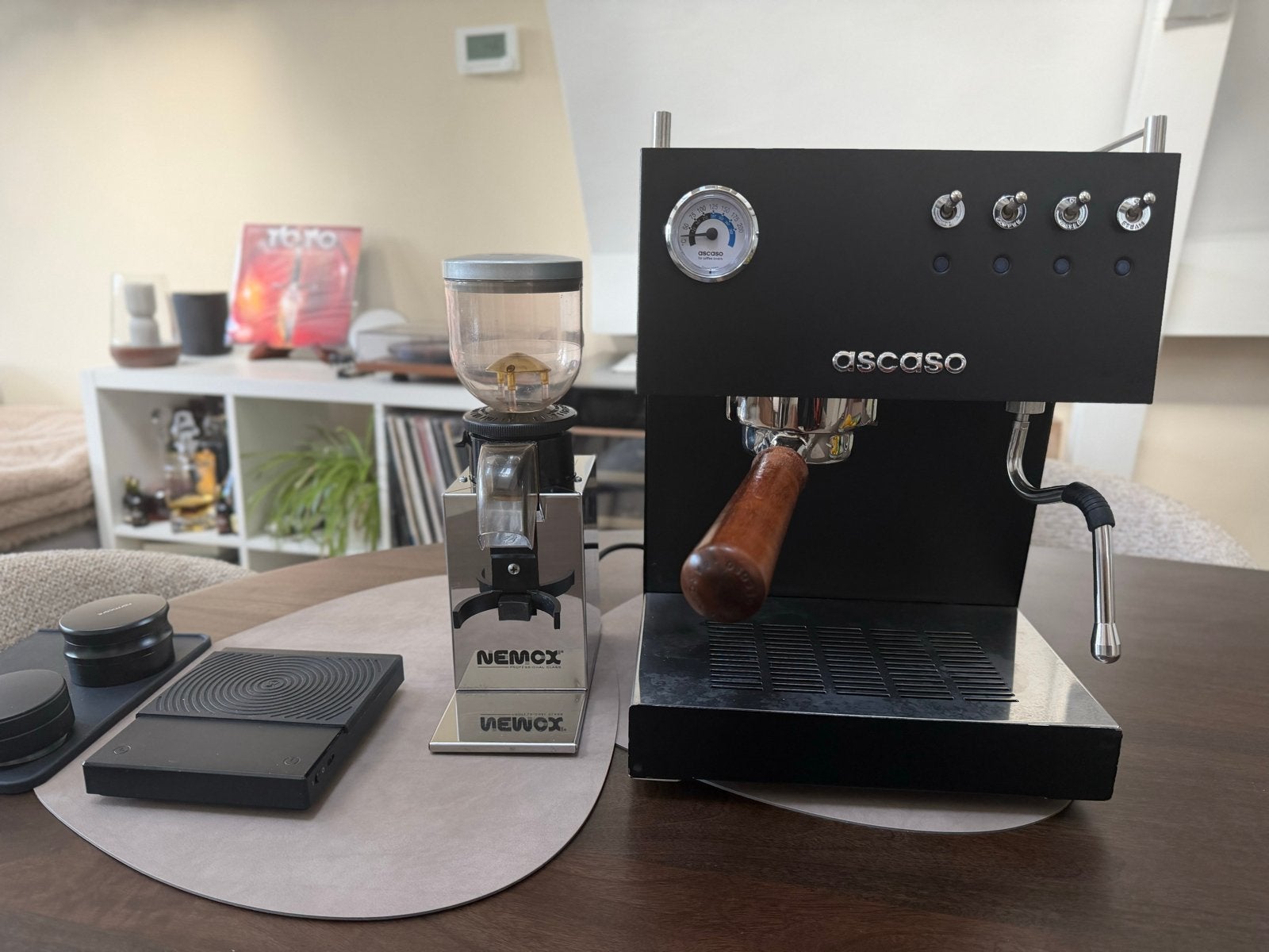 Ascaso Uno Steel espresso machine (inc maler en accessoires), Ophalen, Espresso apparaat, 10 kopjes of meer, Koffiebonen