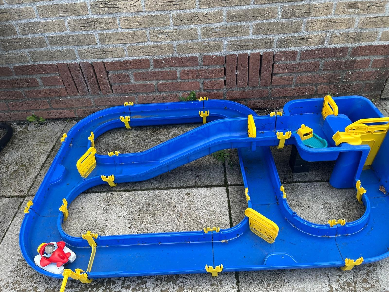 Vintage Aquaplay Waterbaan met Bootjes, Ophalen, Gebruikt, Handmatig, Overige merken