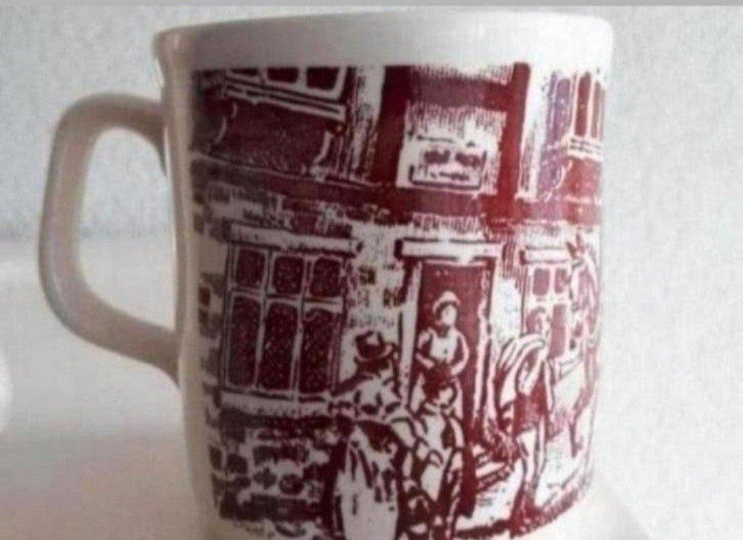 Vintage Cartwights of England Staffordshire Mok, Gebruikt, Overige merken, Keramiek, Vintage