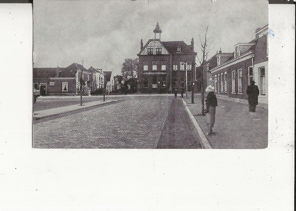 s Gravenzande Vaartplein met Postkantoor 3-9-1963, Ophalen of Verzenden, 1960 tot 1980, Gelopen, Zuid-Holland