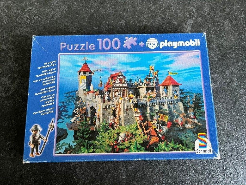 Schmidt - Playmobil - Ridderburcht - 100 stukjes - compleet, Kinderen en Baby's, Ophalen of Verzenden, Meer dan 50 stukjes, Gebruikt