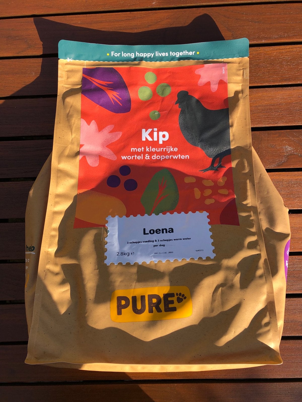 Pure Kip met kleurrijke wortel & doperwten 2.8 kg hondenvoer, Dieren en Toebehoren, Dierenvoeding, Ophalen of Verzenden, Hond