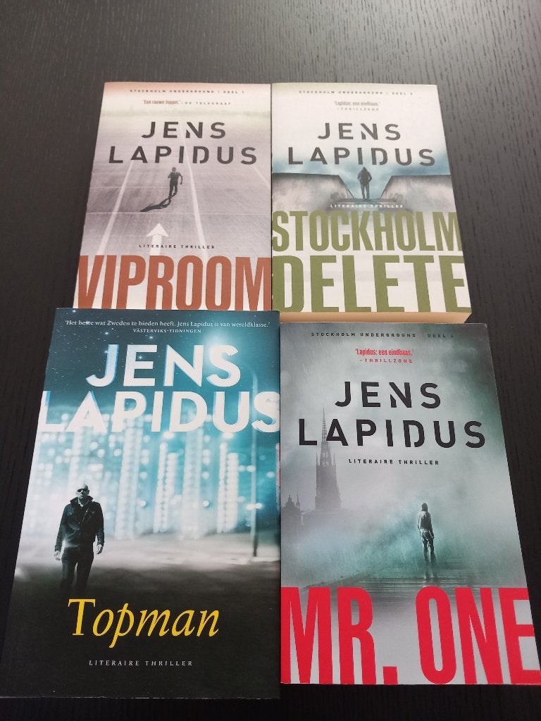 Deel 1-4 Stockholm Underground - Jens Lapidus, Ophalen of Verzenden, Zo goed als nieuw, Jens Lapidus, Scandinavië