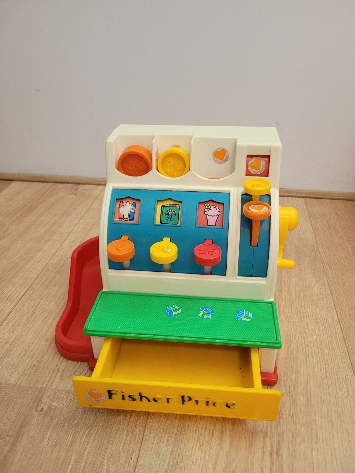 Vintage Fisher-Price Kassa Speelgoed, Ophalen of Verzenden, Gebruikt, Overige typen, Met geluid