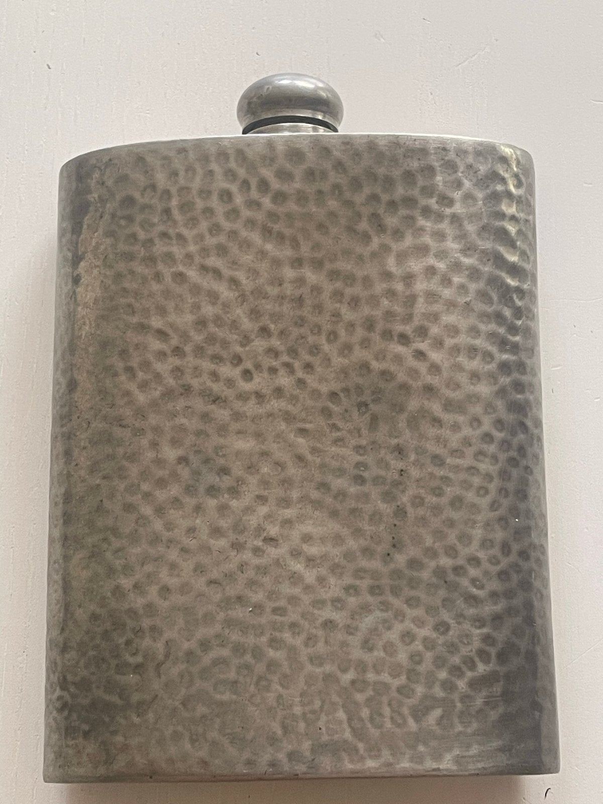 Vintage 'Manor Period' Tinnen Heupfles - Sheffield, Engeland, Antiek en Kunst, Ophalen of Verzenden