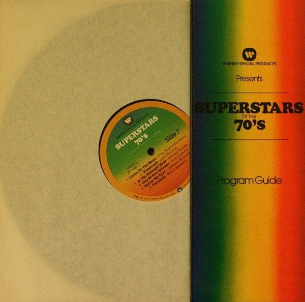 lp, 4lp set Various – Superstars Of The 70's, Ophalen of Verzenden, Gebruikt, 12 inch, Poprock