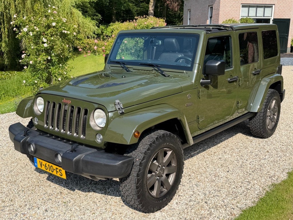 Jeep WRANGLER 2.8 CRD 5drs 75th Anniversary NL-auto Grijs ke, Stoelverwarming, 4 cilinders, Bedrijf, Diesel