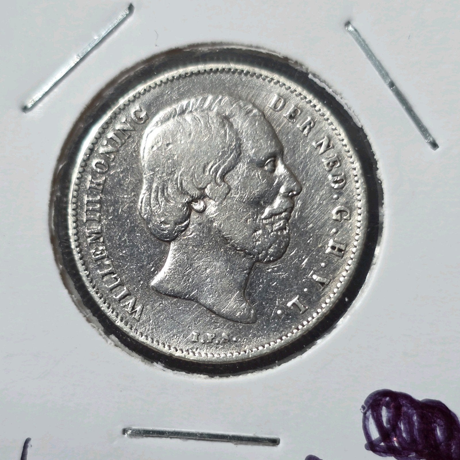 1/2 gulden 1864 Nederland, Postzegels en Munten, Munten | Nederland, ½ gulden, Koning Willem III, Verzenden, Zilver