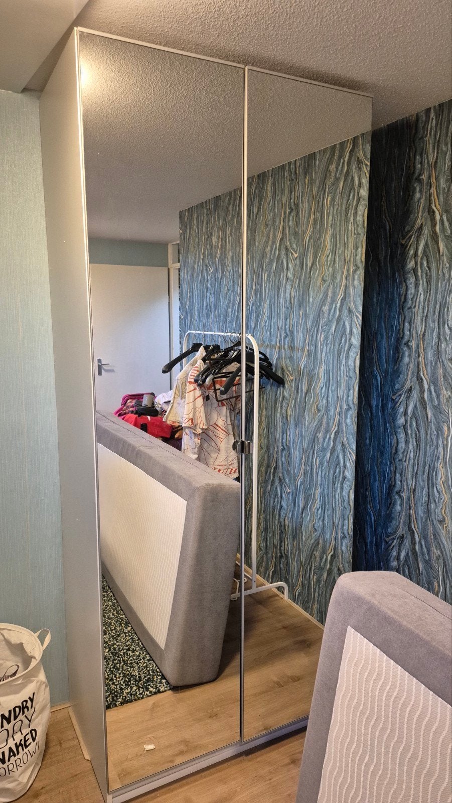 Spiegeldeuren voor IKEA kast 240cm hoog (230x50cm), Huis en Inrichting, Kasten | Kledingkasten, Ophalen, Gebruikt, 200 cm of meer