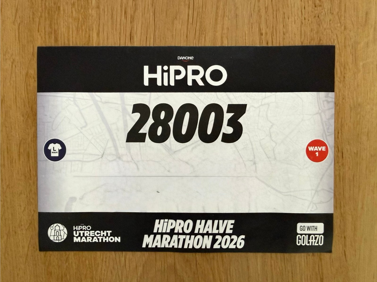 Startbewijs halve marathon van Utrecht, Sport en Fitness, Loopsport en Atletiek, Overige typen, Nieuw, Hardlopen, Ophalen