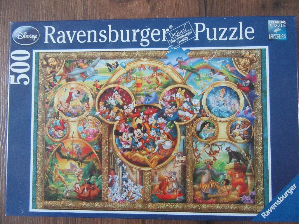 DISNEY - RAVENSBURGER Puzzel  1, Ophalen of Verzenden, 500 t/m 1500 stukjes, Zo goed als nieuw, Legpuzzel
