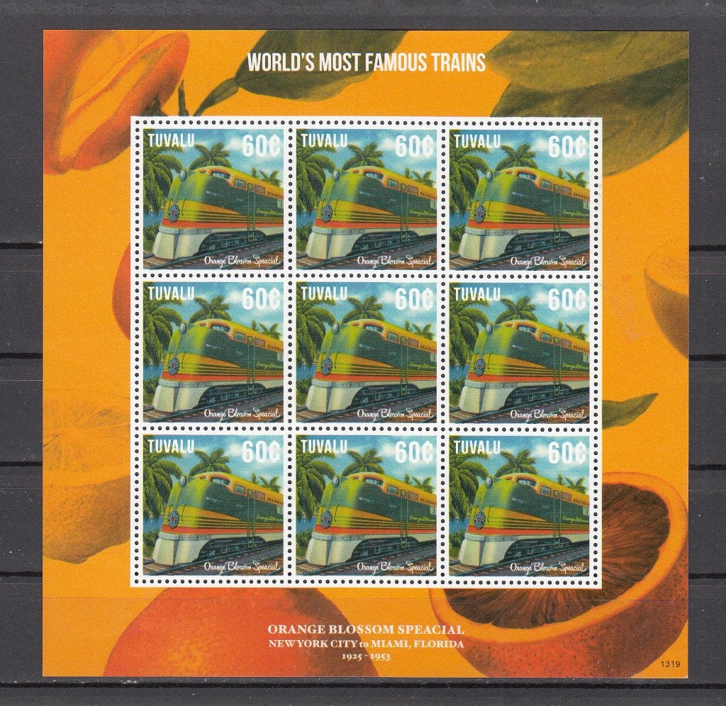 Treinen Tuvalu 2013 Mi nr 1952 KB,, Ophalen of Verzenden, Postfris, Treinen