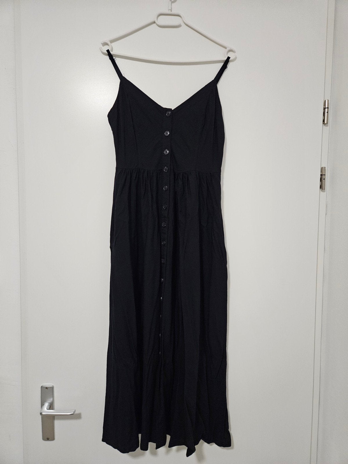 Zwarte lange jurk C&A, Kleding | Dames, Verzenden, Zwart, Zo goed als nieuw, Maat 36 (S)