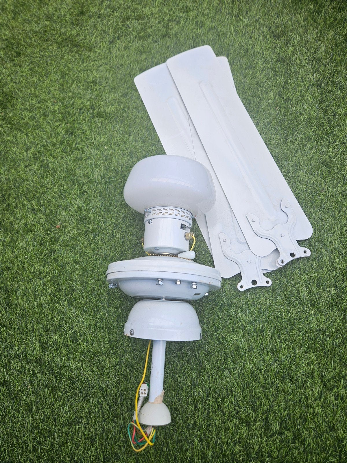 PLAFOND VENTILATOR MET LAMP., Ophalen of Verzenden, Zo goed als nieuw, Ventilator