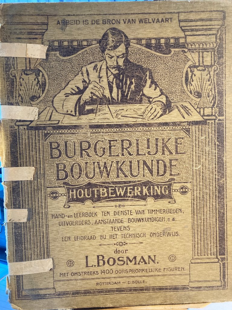 oude boeken, Boeken, Ophalen of Verzenden, Gelezen, Bouwkunde