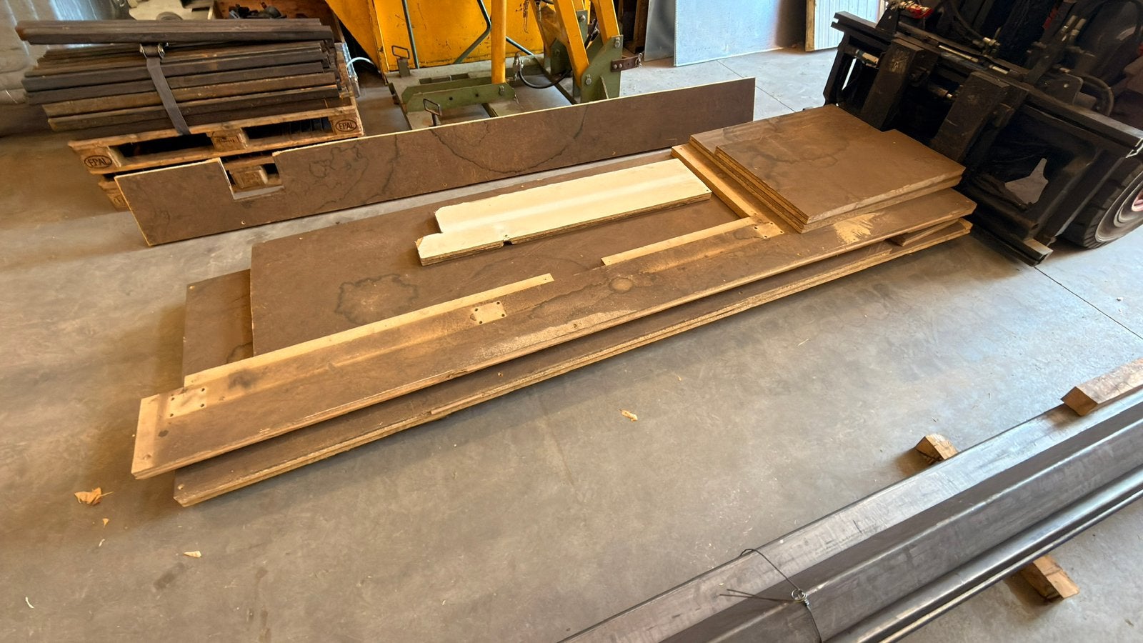 Houten vloerplaten 38 mm | entresolvloer platen, Ophalen, 50 tot 150 cm, Zo goed als nieuw, 10 m² of meer