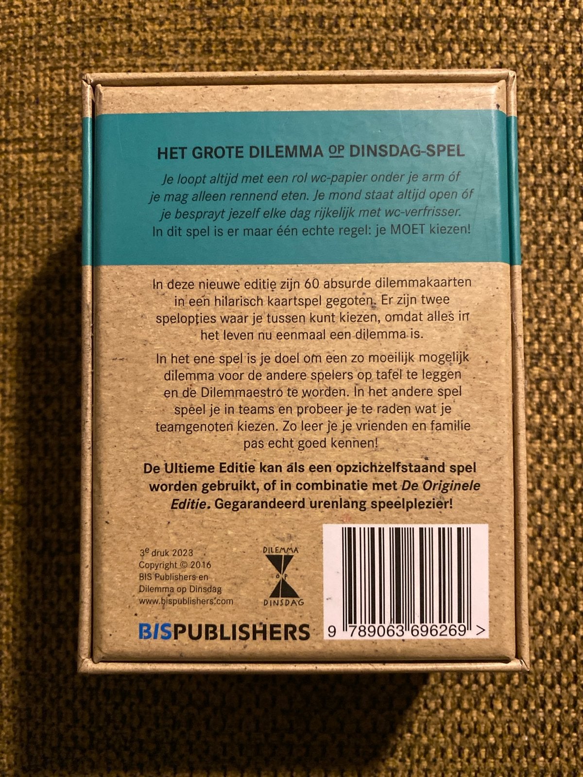 Het Grote Dilemma op Dinsdag Spel - Ultieme Editie, Drie of vier spelers, Ophalen of Verzenden, Zo goed als nieuw