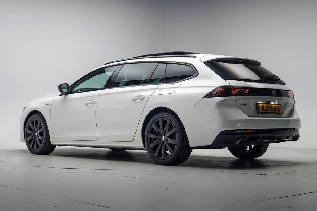 Peugeot 508 SW 1.6 HYbrid 225 GT Line [ LED Panorama Stoelve, Auto's, Peugeot, 745 kg, 4 cilinders, Wit, Hybride Elektrisch/Benzine