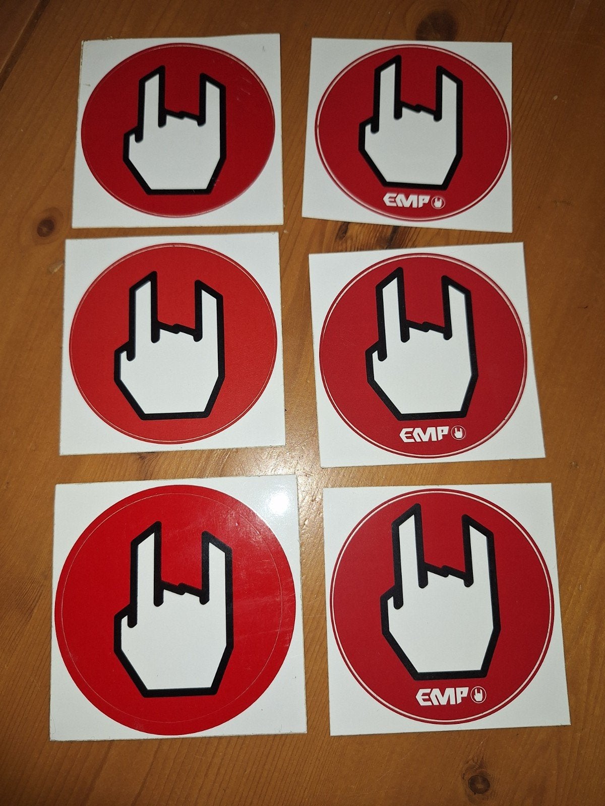 EMP Rock Hand Stickers - Set van 6, Verzamelen, Ophalen of Verzenden, Nieuw
