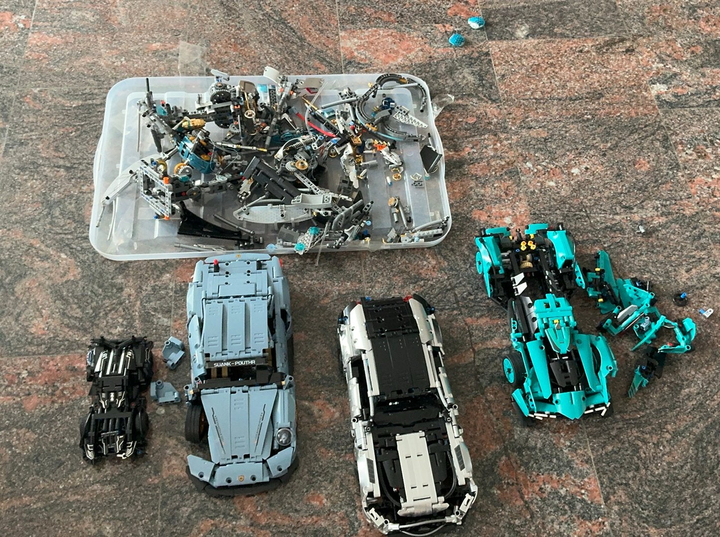 5 auto,s van nep lego, Ophalen, Zo goed als nieuw