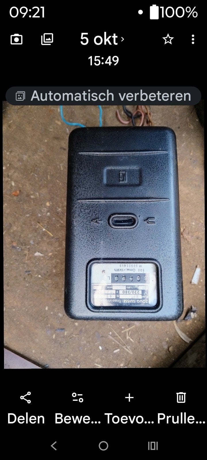 Zoug Suisse Precisie Elektriciteitsmeter 220/380V, Doe-het-zelf en Verbouw, Ophalen, Gebruikt, Overige merken, Overige typen
