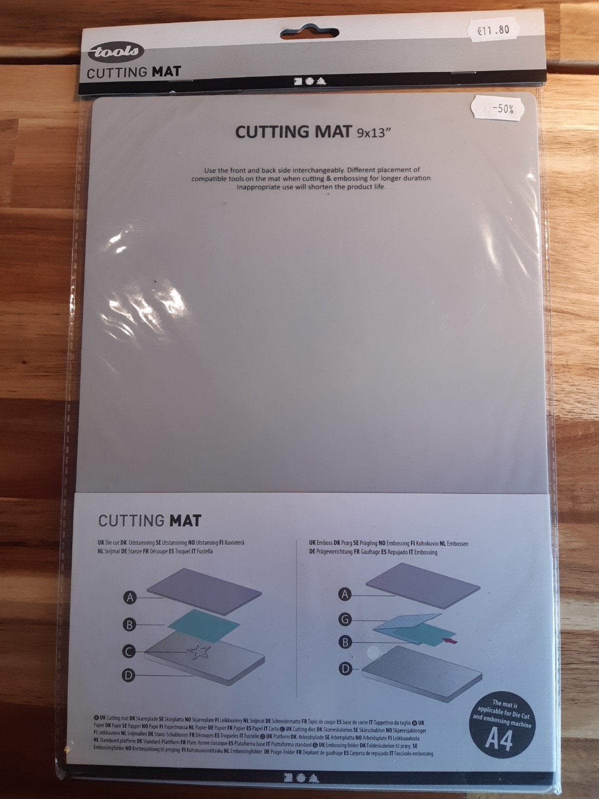 Nieuwe Snijmat 9x13inch (A4) voor Die Cut en Embossing, Geschikt voor snijden, Gereedschap of Toebehoren, Nieuw, Ophalen of Verzenden