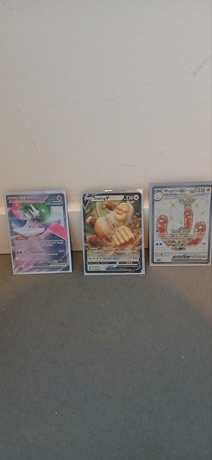 Pokémon Kaarten: Iron Valiant, Slaking V, Wugtrio, Ophalen of Verzenden