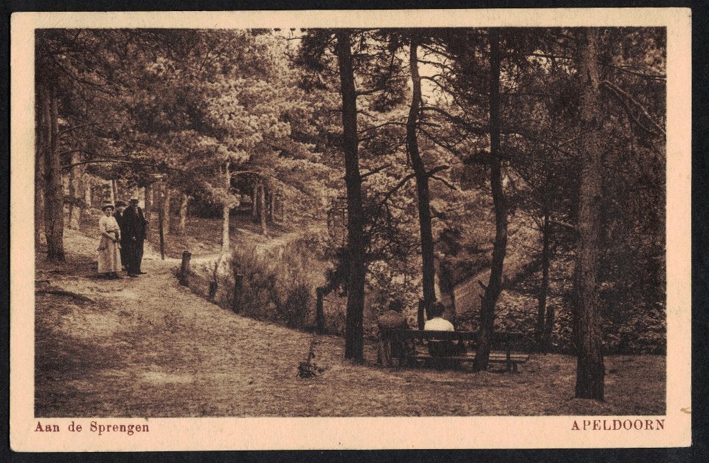 Apeldoorn, Aan de Sprengen. 1917., Ophalen of Verzenden, Voor 1920, Gelopen, Gelderland