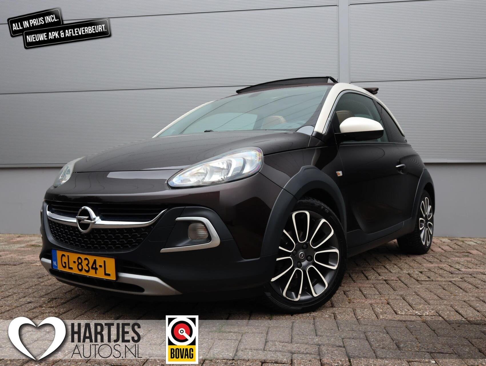 Opel ADAM 1.0 Turbo Rocks Cabrio (Vol-Opties!) NL-auto, Auto's, ADAM, 1041 kg, 4 stoelen, Leder en Stof
