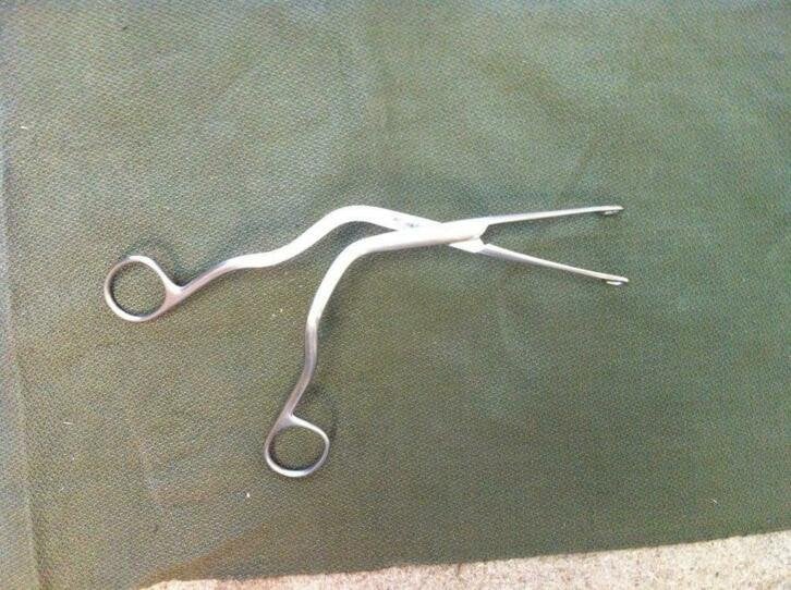 Magill (24 cm) endotracheaal tang RVS uit NL leger, Niet ingevuld, Niet ingevuld, Nieuw, Ophalen of Verzenden