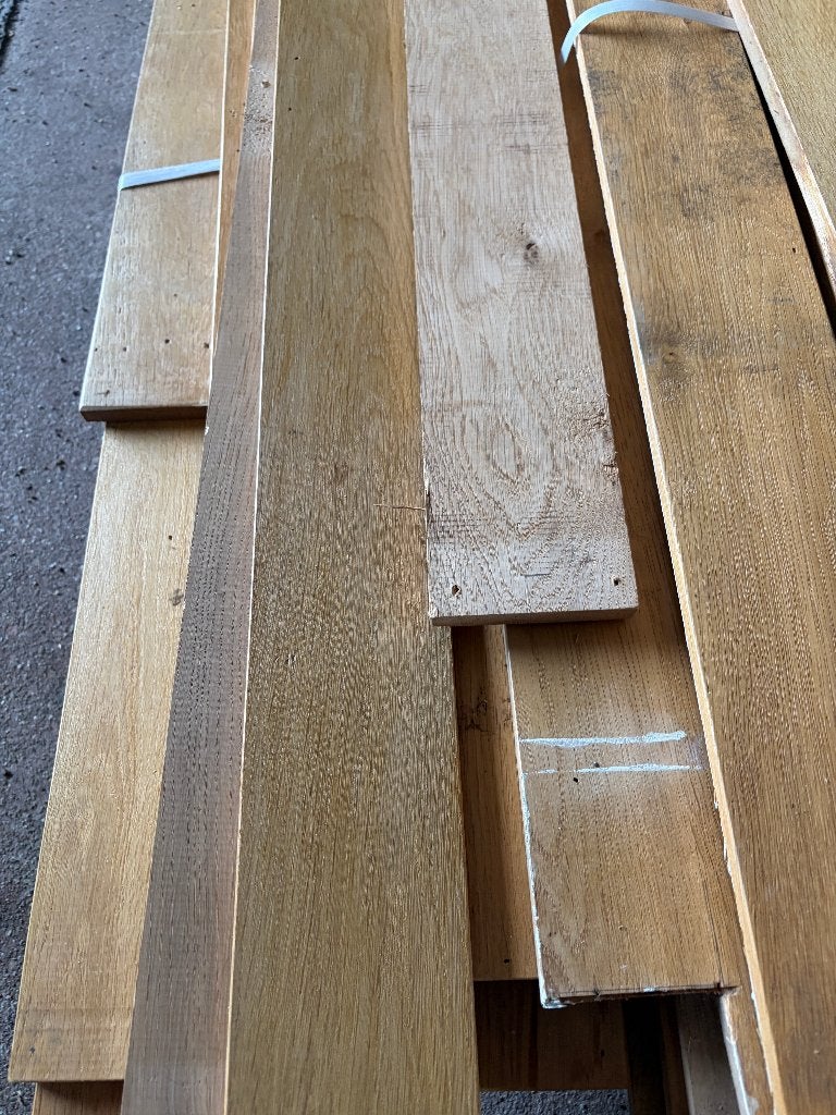Eiken parket vloer delen ( 295 ), Doe-het-zelf en Verbouw, Vloerdelen en Plavuizen, Gebruikt, 10 m² of meer, Nb, Nb