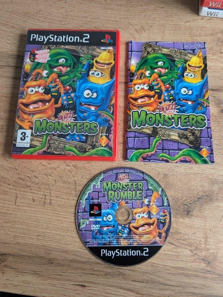Buzz junior monsters PS2, Muziek, Ophalen of Verzenden, Zo goed als nieuw, 3 spelers of meer