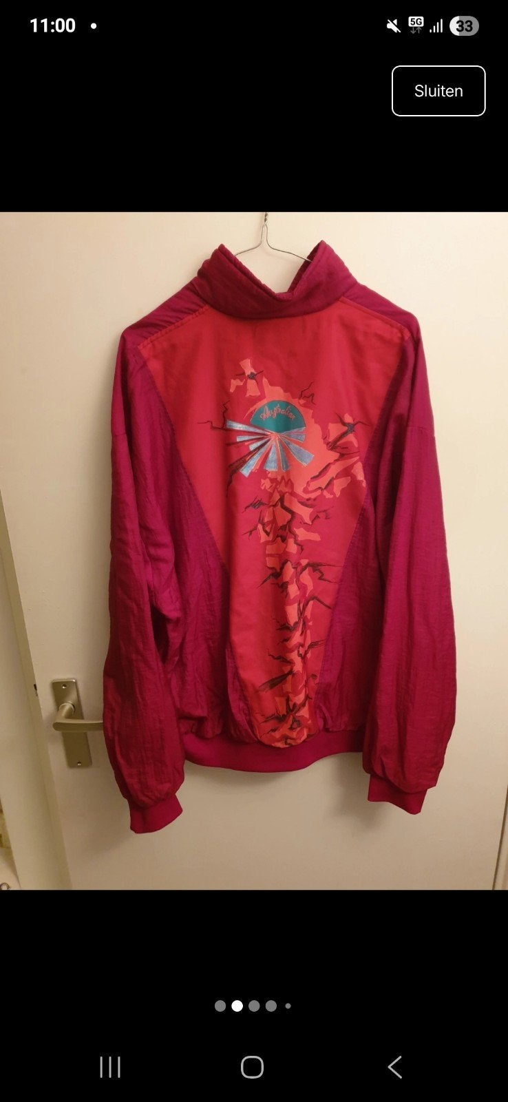 Vintage Australian trainingspak roze/rood maat 54, Ophalen, Dames, Australian
