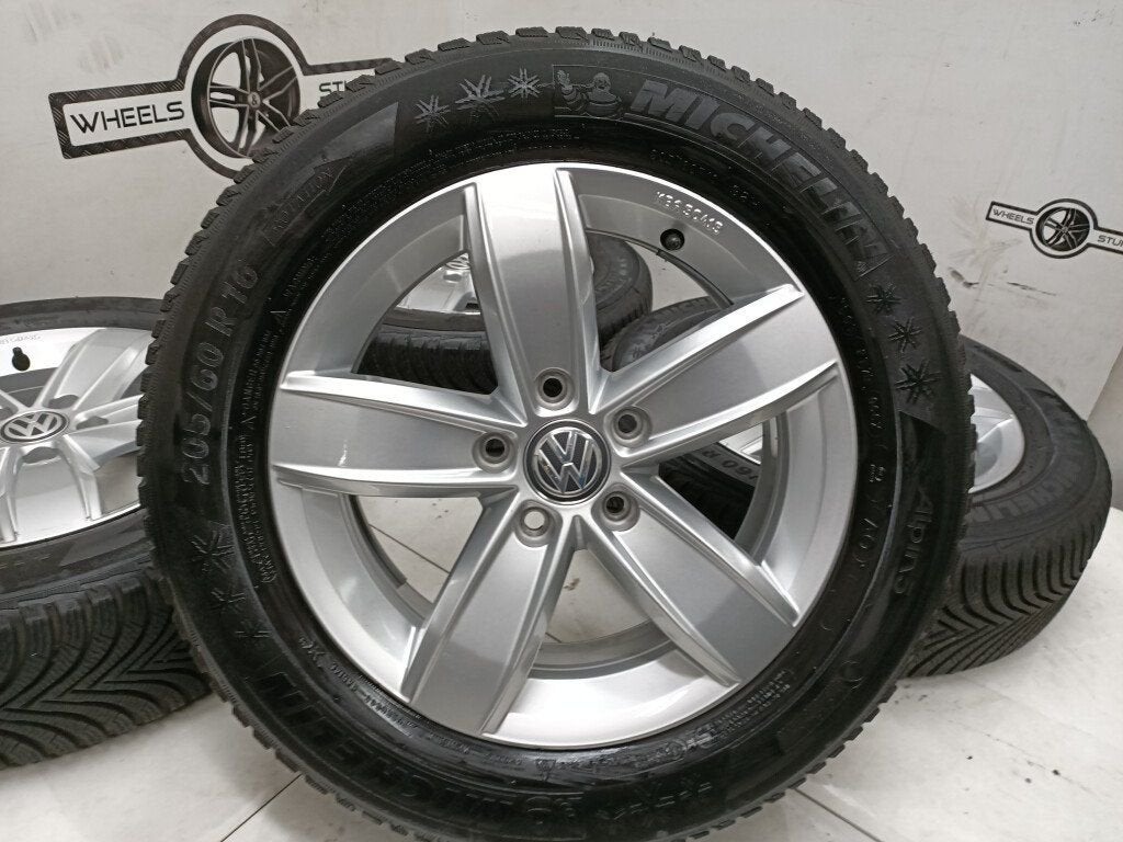 VW T-roc Corvara lichtmetaal velgen 16"inch winterbanden, Ophalen, Gebruikt, 16 inch, Banden en Velgen