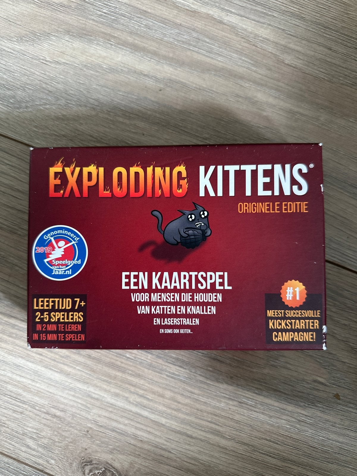 Exploding Kittens Kaartspel - Originele Editie, Een of twee spelers, Ophalen of Verzenden, Gebruikt