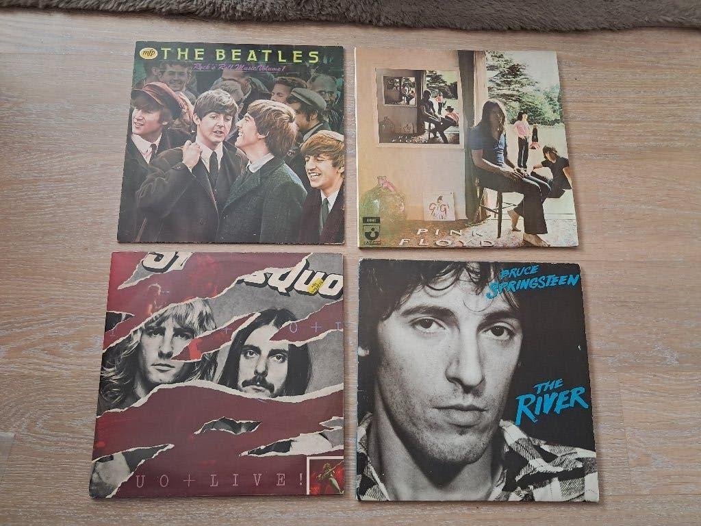 4 Vinyl LP'S"The Beatles-Pink Floyd*Bruce Springst.StatusQ, LP, Rock, Ophalen of Verzenden, Zo goed als nieuw