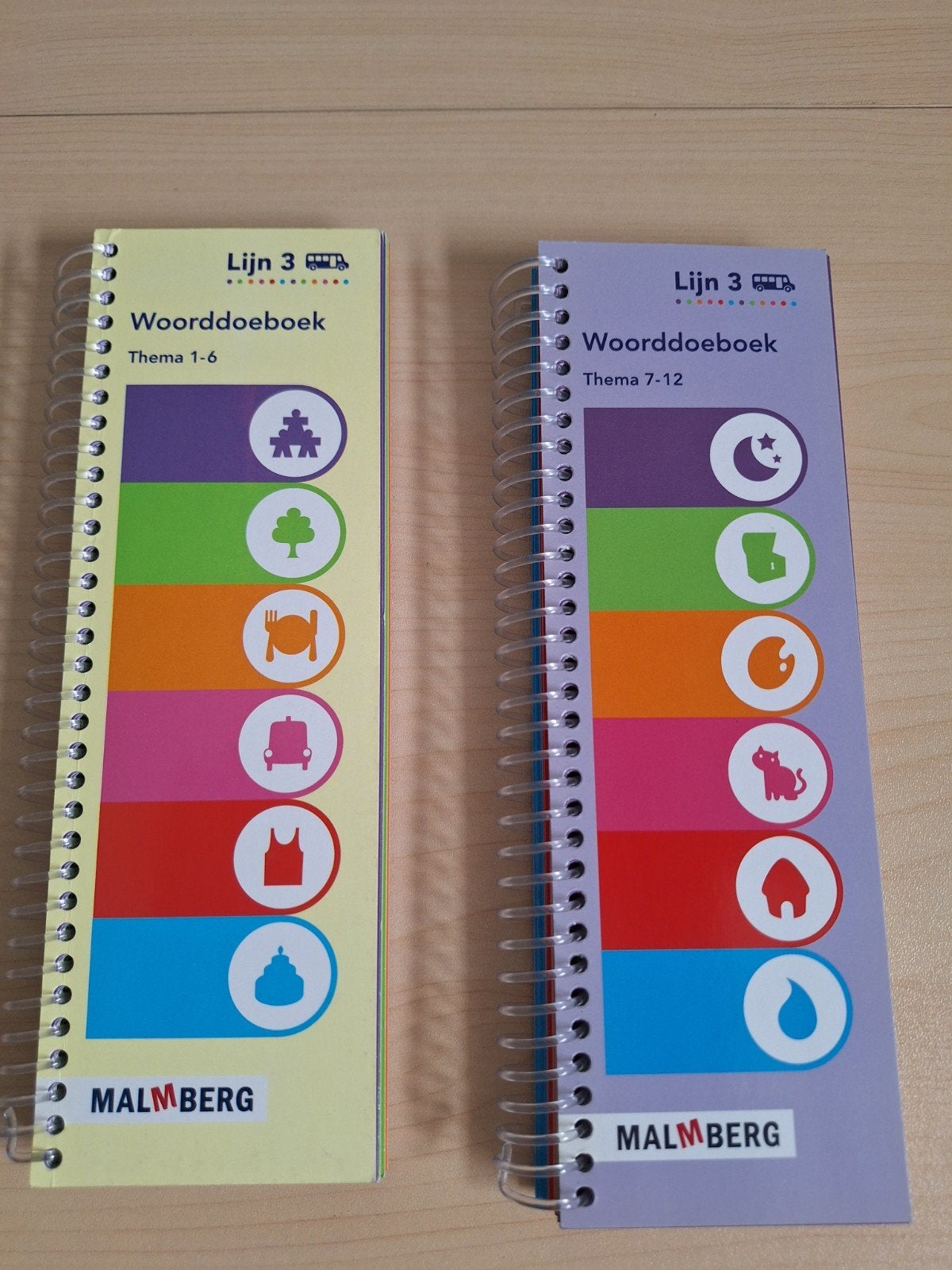 Lezen gr 3, woorddoeboekjes lijn 3, thema 1-12, Malmberg, Ophalen of Verzenden, Zo goed als nieuw, Nederlands