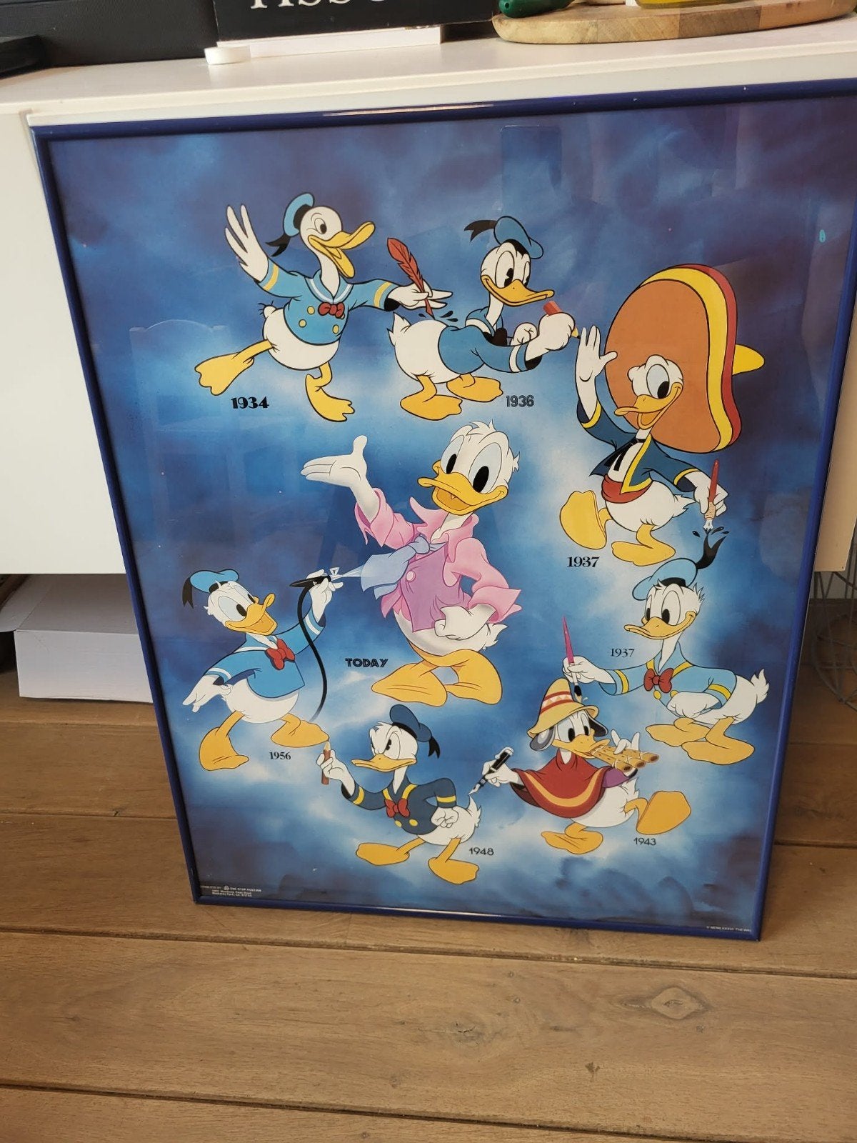 Vintage Donald Duck., Huis en Inrichting, Woonaccessoires | Schilderijen, Tekeningen en Foto's, Ophalen of Verzenden, Minder dan 50 cm
